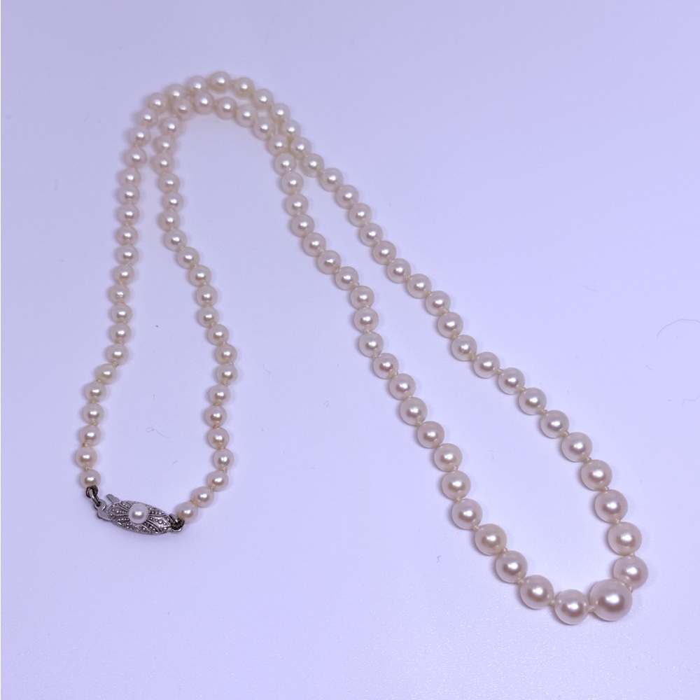 MIKIMOTO PEARL NECKLACE 20”. YOWSA AWESOME